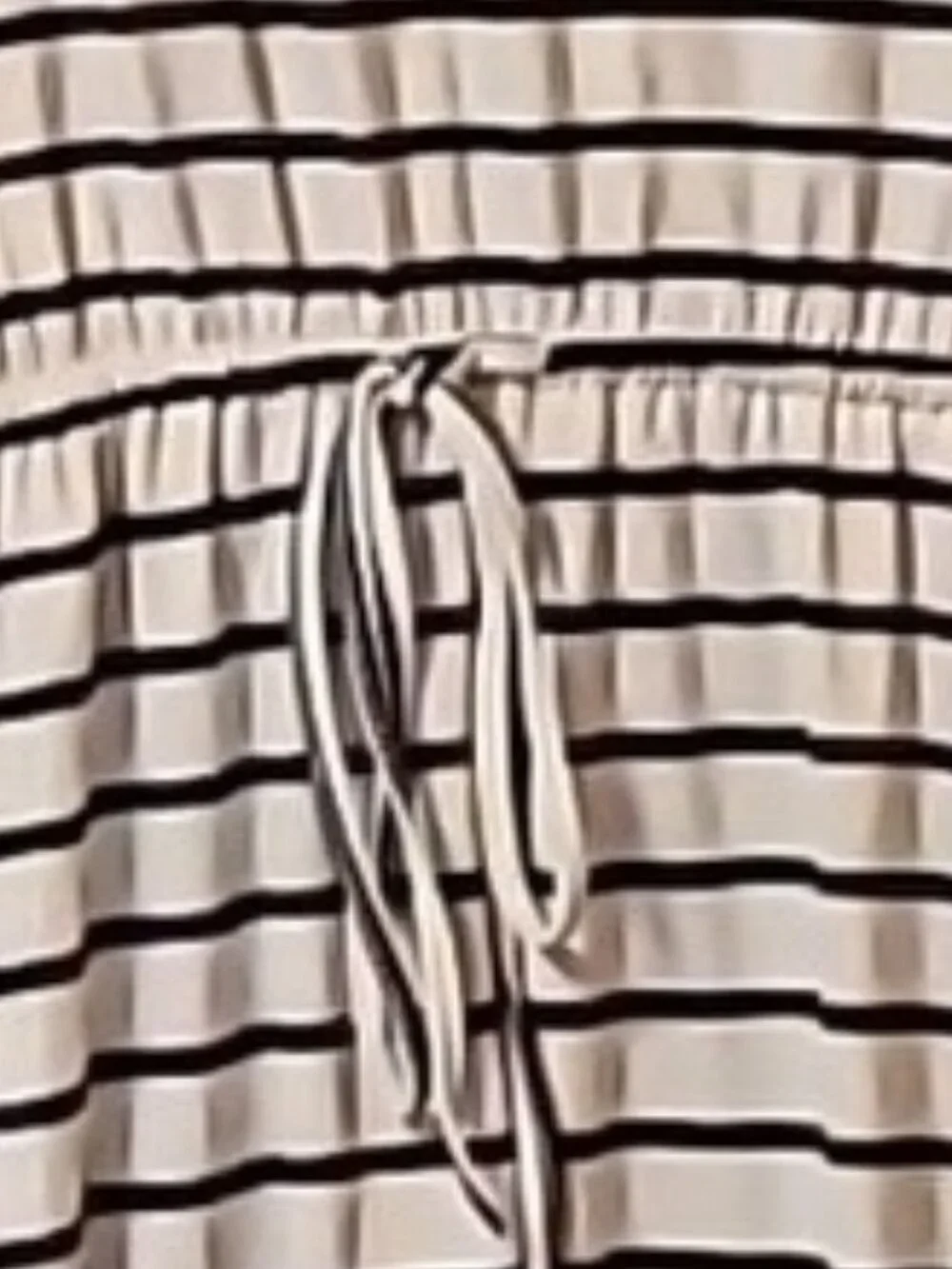 Black and White Striped Dress